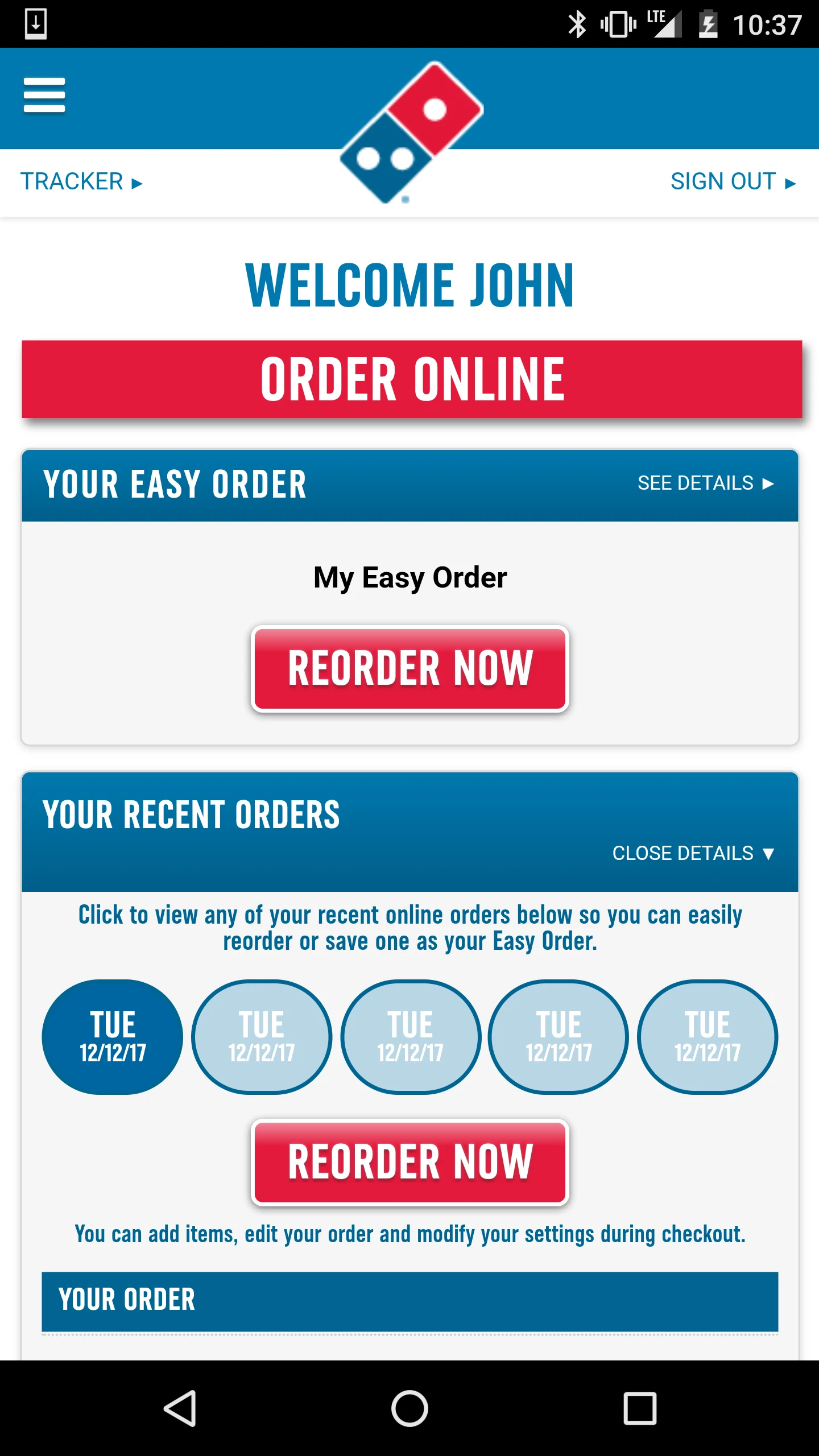 Domino's Jamaica screenshot