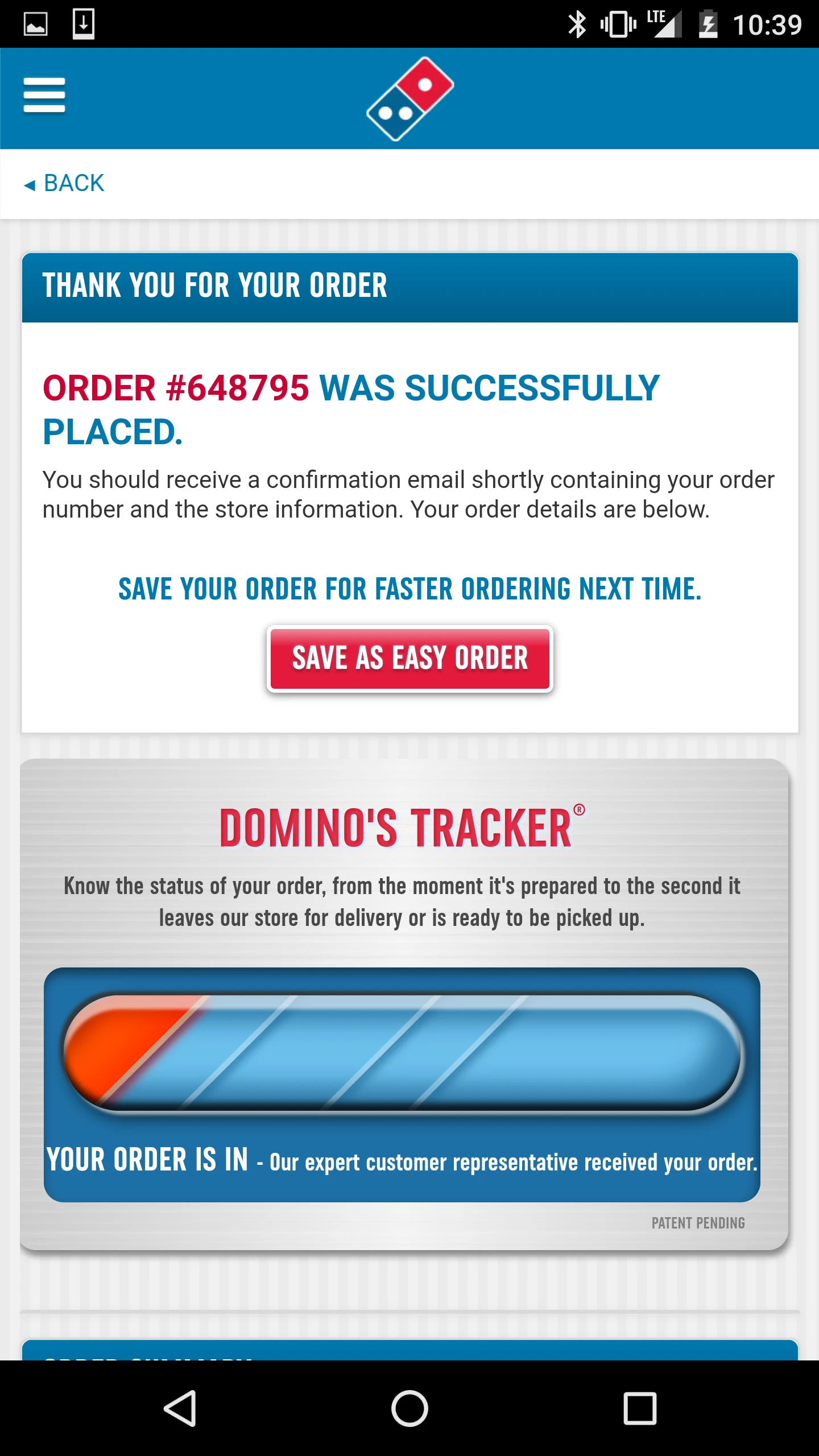 Domino's Jamaica screenshot
